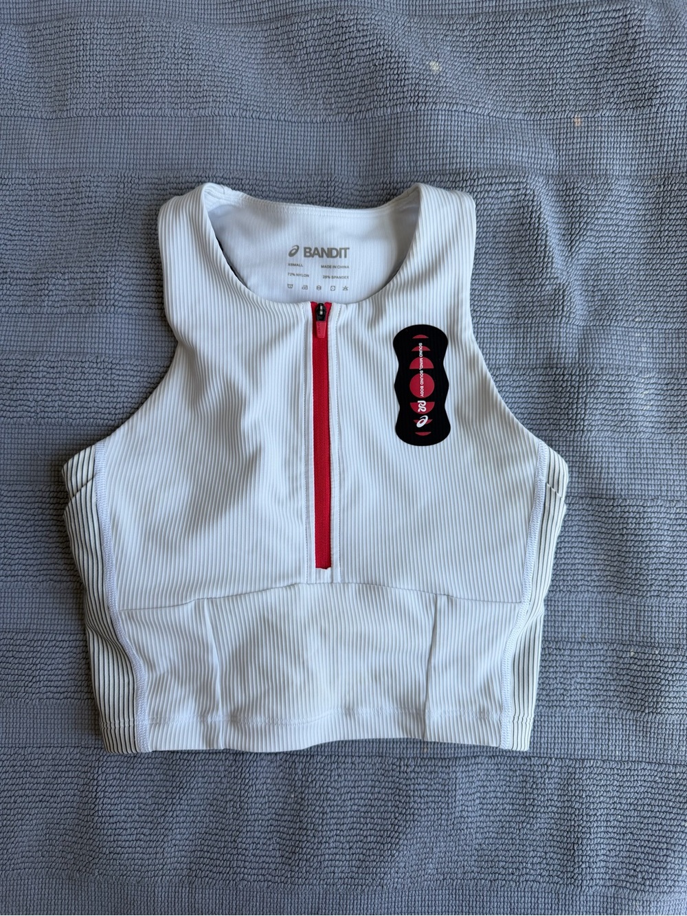 Cadence Zip Front Race Crop - BANDIT X ASICS collab